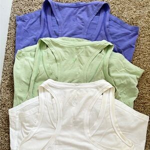 lululemon athletica Women's Tank Tops - White, Green, Purple